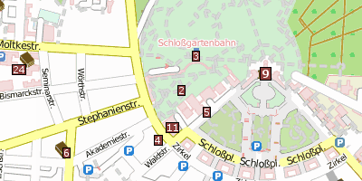 Stadtplan Botanischer Garten Karlsruhe