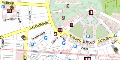 Staatliche Kunsthalle Karlsruhe Stadtplan